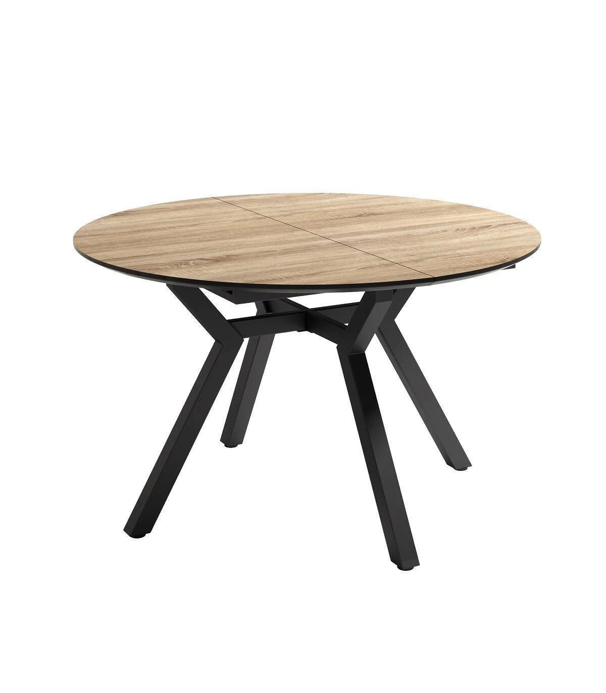 mesa de comedor redonda extensible - muebles polque - venta online